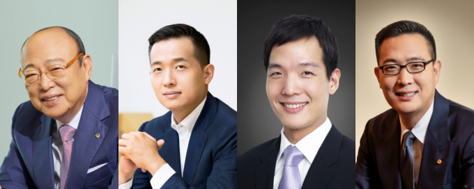 한화의 3세 경영은 이제 공동 승계에서 '각자 책임지는 경영'으로 방향을 틀고 있다. 사진은 (왼쪽부터) 김승연 한화그룹 회장, 김동관 한화그룹 부회장, 김동원 한화생명 사장, 김동선 한화호텔앤드리조트 부사장. /사진=한화