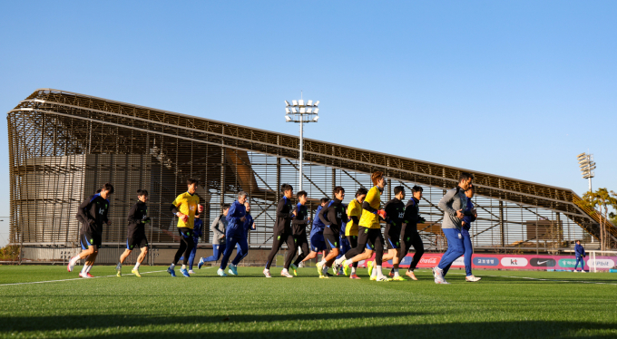 대한축구협회가 2026년도 예산안 및 계획을 확정했다. 사진은 지난달 14일 충남 천안시 코리아풋볼파크에서 훈련 중인 한국 축구대표팀의 모습. /사진=뉴시스