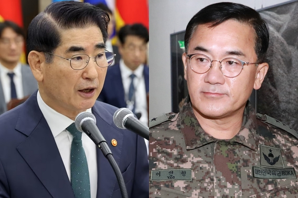 김용현 전 국방부 장관과 여인형 전 국군방첩사령관이 추가 구속됐다. 사진은 김 전 장관과 여 전 사령관의 모습. /사진=뉴스1