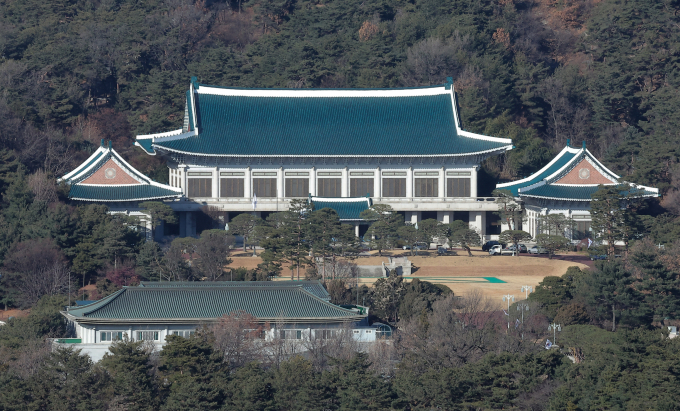 대통령실 공식 명칭이 오는 29일부터 청와대로 바뀐다. 사진은 지난 12일 서울 종로구 정부서울청사에서 바라본 청와대 모습. /사진=뉴스1
