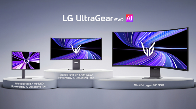 LG전자가 모니터 자체에 AI 솔루션을 탑재한 프리미엄 게이밍 모니터 'LG 울트라기어 에보' 라인업을 선보였다. /사진=LG전자