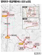 용인특례시 양지지구~판교역행 버스 신규 노선도. /자료제공=용인특레시