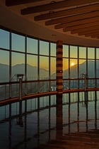 일출 명소 '유니온타워 전망대'에서 바라본 새해 일출 모습. /사진제공=하남시 