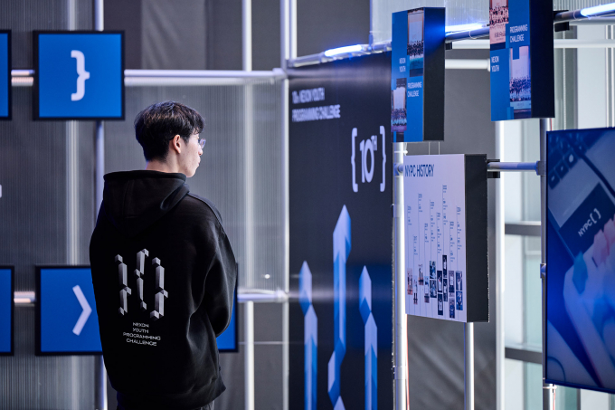 NYPC 대회장 HISTORY WALL. /사진=넥슨