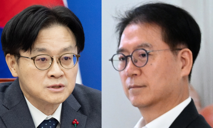 김정관 산업통상부 장관(왼쪽), 류열 S-OIL 사장(오른쪽). /사진=뉴스1·머니S