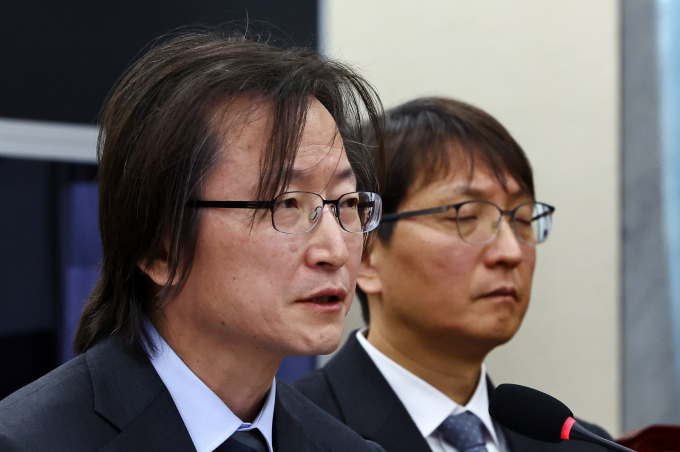 주병기 공정거래위원장이 쿠팡의 영업정지 가능성을 시사했다. 사진은 주 위원장이 지난 30일 오전 서울 여의도 국회에서 열린 쿠팡 침해사고 및 개인정보 유출, 불공정 거래, 노동환경 실태 파악과 재발방지 대책 마련을 위한 연석 청문회에서 질의에 답변하고 있는 모습 ./사진=뉴시스