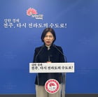 노은영 전주시 문화체육관광국장이 20일 시청 브리핑룸에서  '세계를 선도하는 K-컬처 산업도시로 도약'을 비전으로 한 문화·관광·체육 분야 4대 추진 방향과 핵심 사업을 발표하고 있다./사진제공=전주시